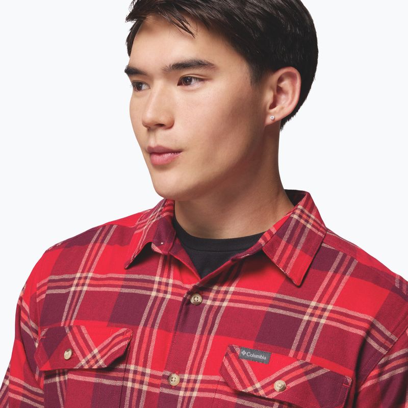 Herrenhemd Columbia Flare Gun Stretch Flannel mtn red trails edge plaid 6