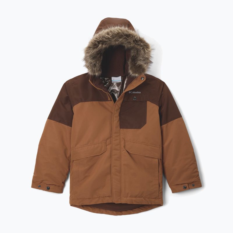 Gefütterte Kinderjacke Columbia Nordic Strider II camel brown/tobacco 8