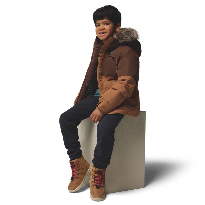 Gefütterte Kinderjacke Columbia Nordic Strider II camel brown/tobacco 11