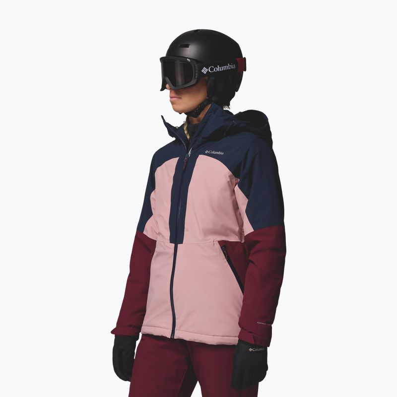 Damen-Skijacke Columbia Liftline eraser pink/collegiate navy/rich wine 4