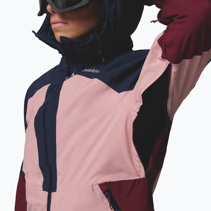 Damen-Skijacke Columbia Liftline eraser pink/collegiate navy/rich wine 9
