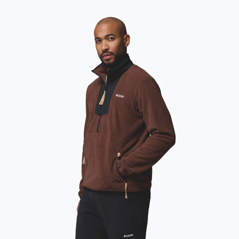 Herren-Fleecejacke Columbia Sequoia Grove Half Zip Fleece tobacco/black 4