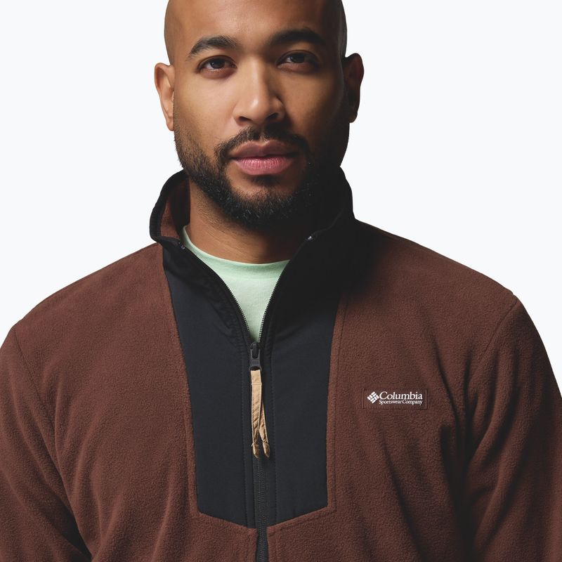 Herren-Fleecejacke Columbia Sequoia Grove Half Zip Fleece tobacco/black 5