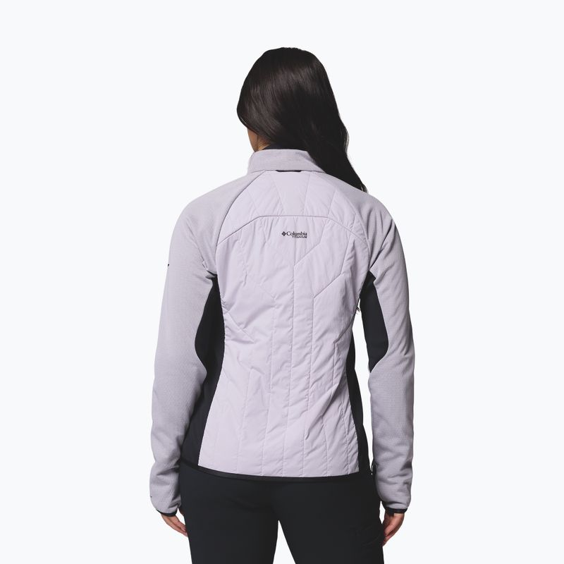 Damen-Hybridjacke Columbia Arctic Crest Hybrid Full Zip lavender pearl/black 3