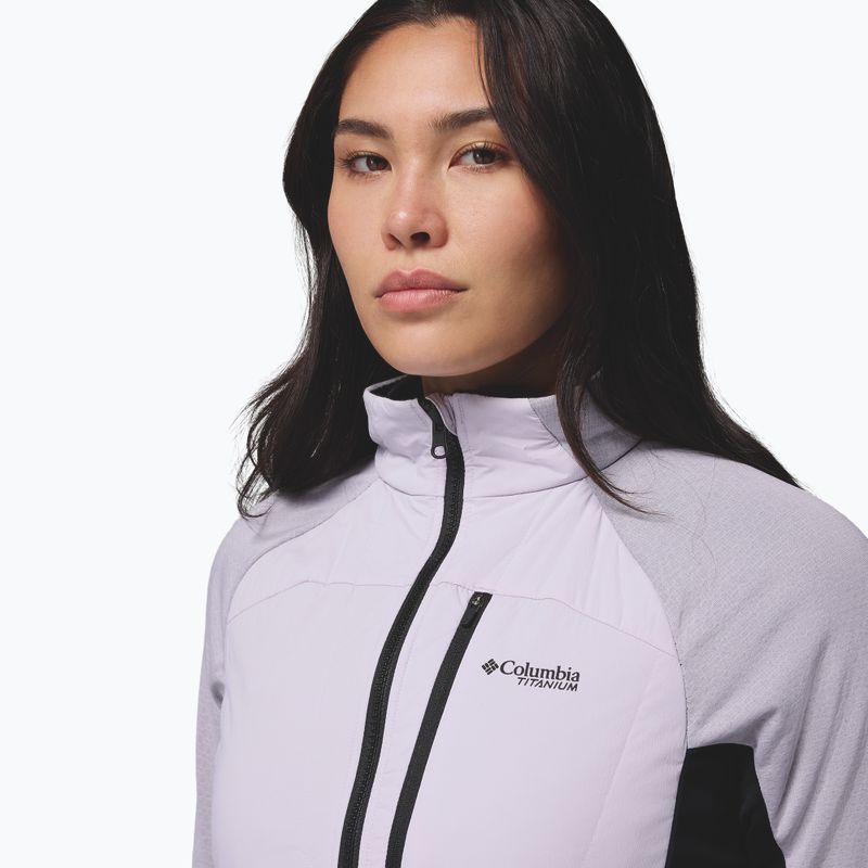Damen-Hybridjacke Columbia Arctic Crest Hybrid Full Zip lavender pearl/black 7