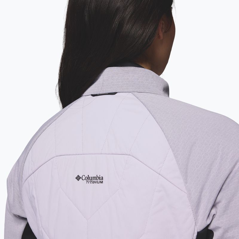 Damen-Hybridjacke Columbia Arctic Crest Hybrid Full Zip lavender pearl/black 8