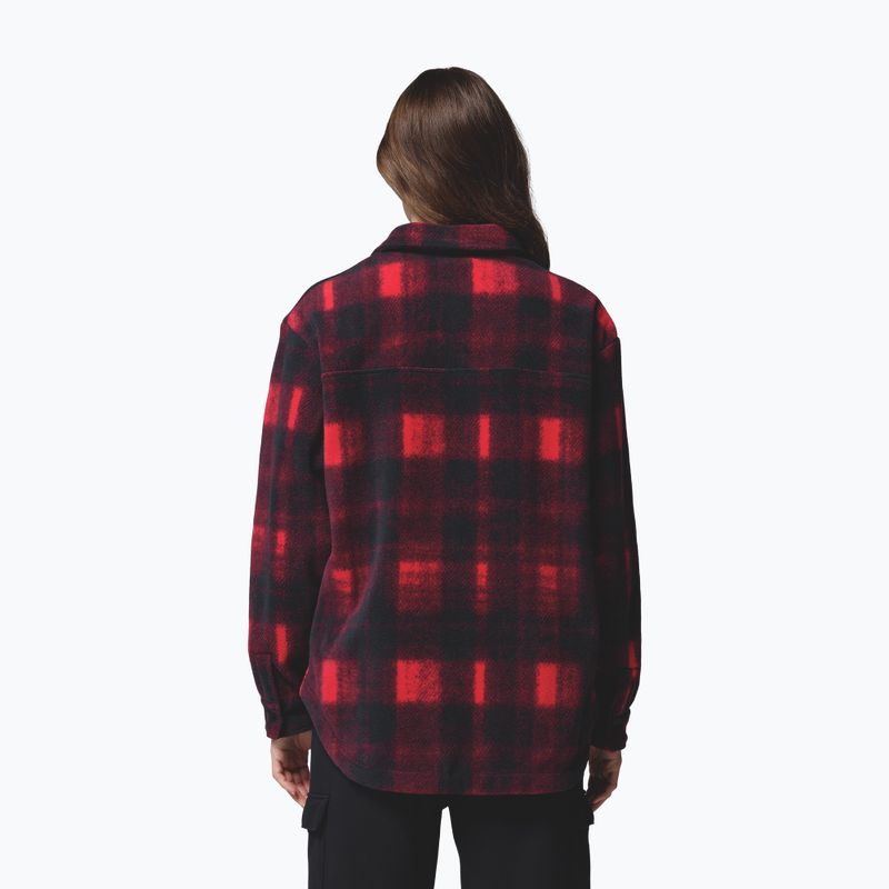 Hemd Damen Columbia Benton Springs mountain red omblur tonal 3