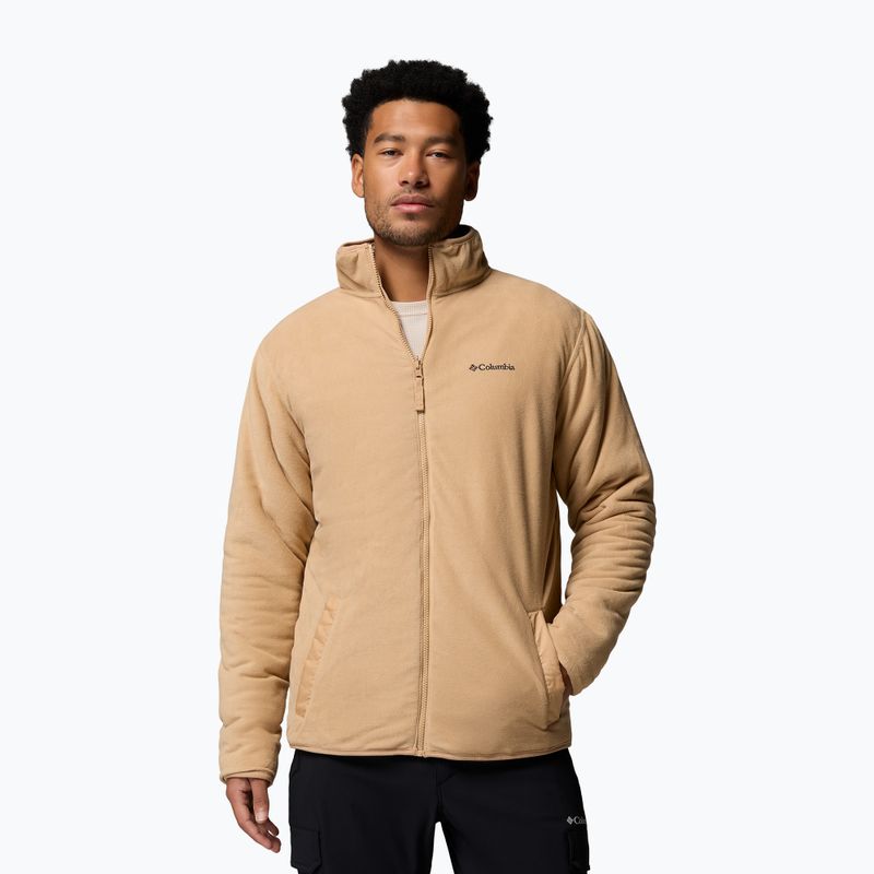 Fleece Hoodie Sweatshirt Herren Columbia Winter Pass Reversible canoe/dark stone/peaked tonal 6