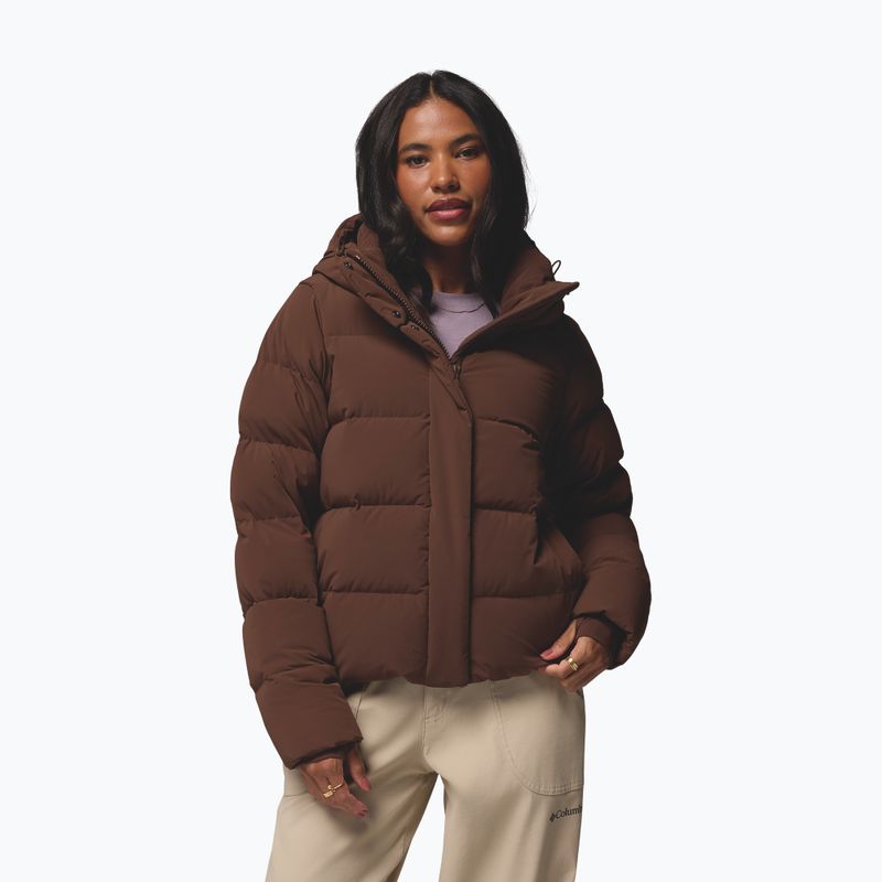 Damen-Daunenjacke Columbia Amaze Puff Hooded tobacco