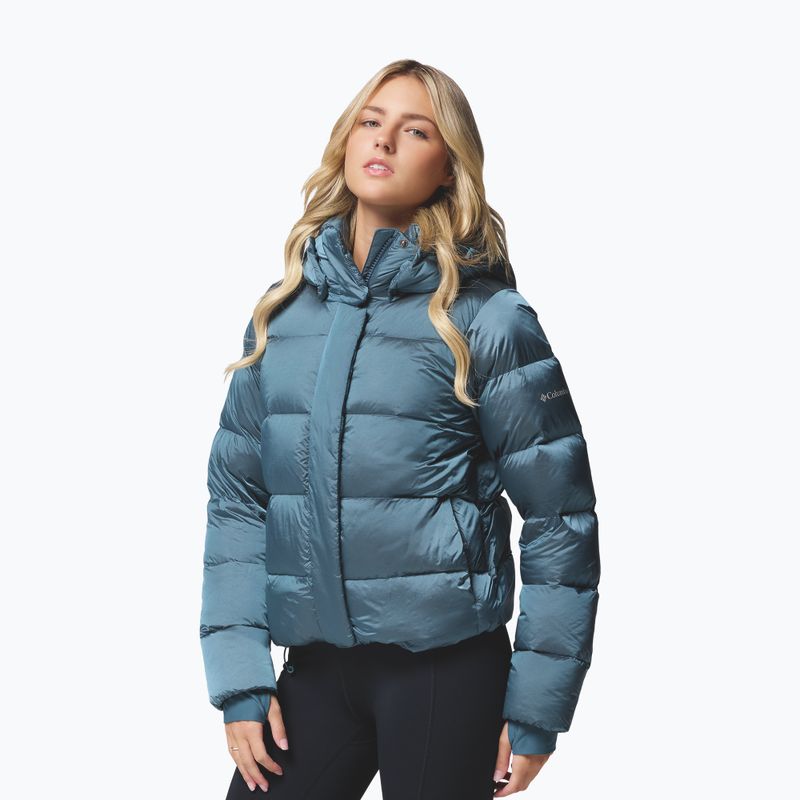 Damen Daunenjacke Columbia Amaze Puff Hooded Everblue High Shine 4