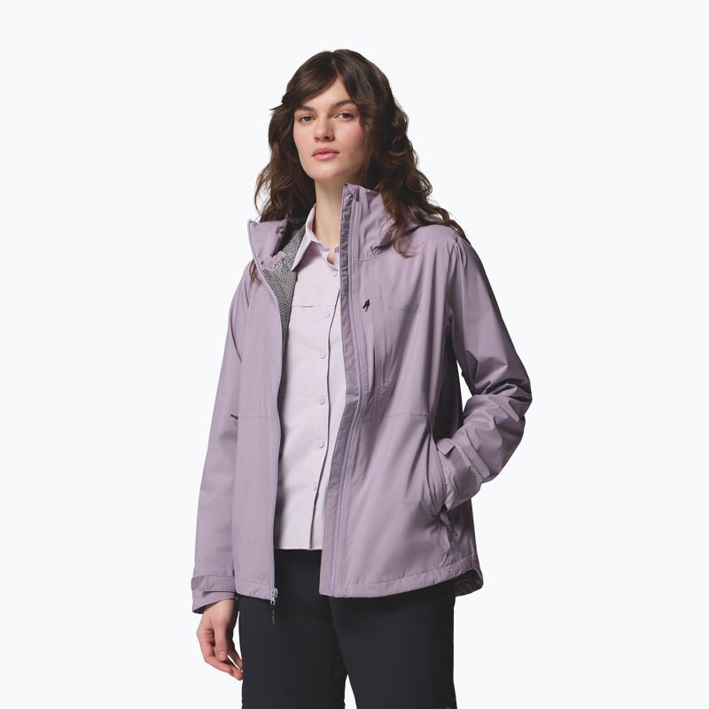 Damen-Regenjacke Columbia OmniTech AmpliDry II shale purple 5