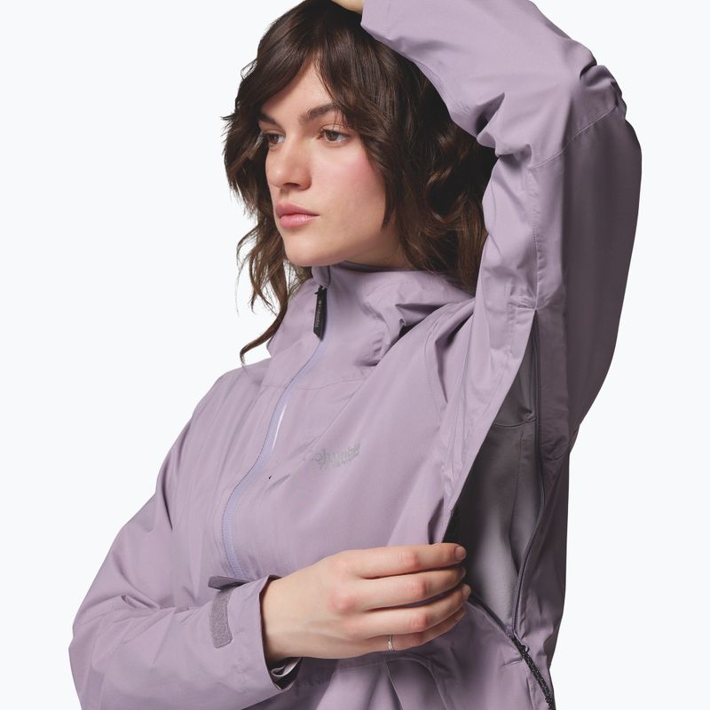 Damen-Regenjacke Columbia OmniTech AmpliDry II shale purple 10