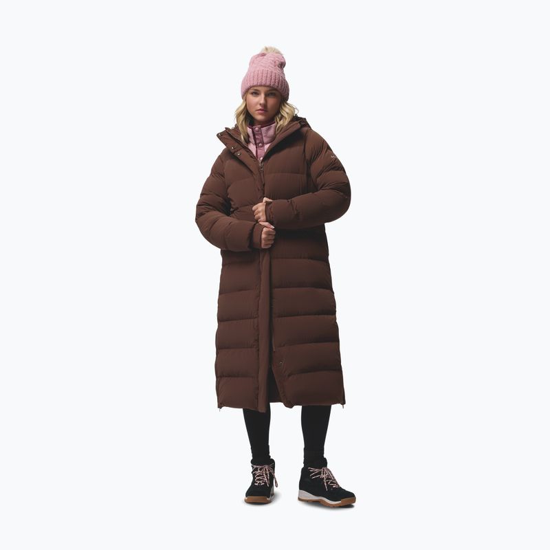 Damen Daunenmantel Columbia Amaze Puff Long Hooded tobacco