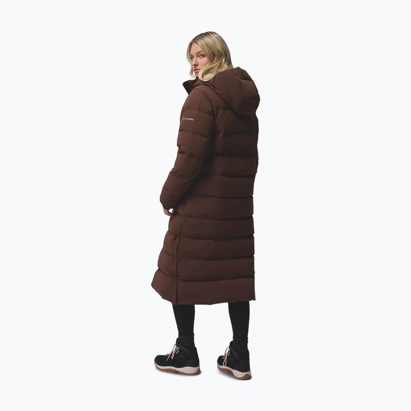 Damen Daunenmantel Columbia Amaze Puff Long Hooded tobacco 3
