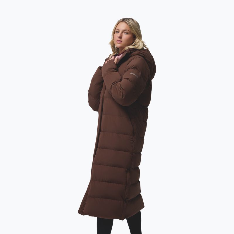 Damen Daunenmantel Columbia Amaze Puff Long Hooded tobacco 5