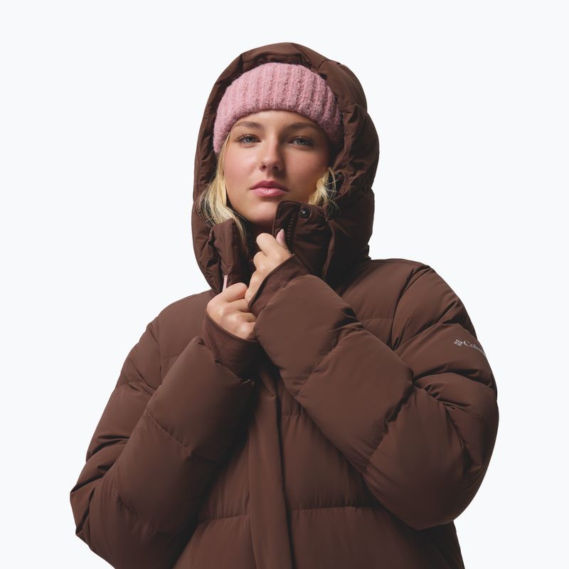 Damen Daunenmantel Columbia Amaze Puff Long Hooded tobacco 8