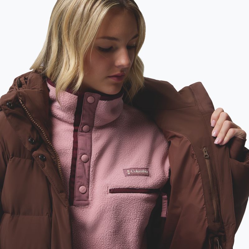 Damen Daunenmantel Columbia Amaze Puff Long Hooded tobacco 17