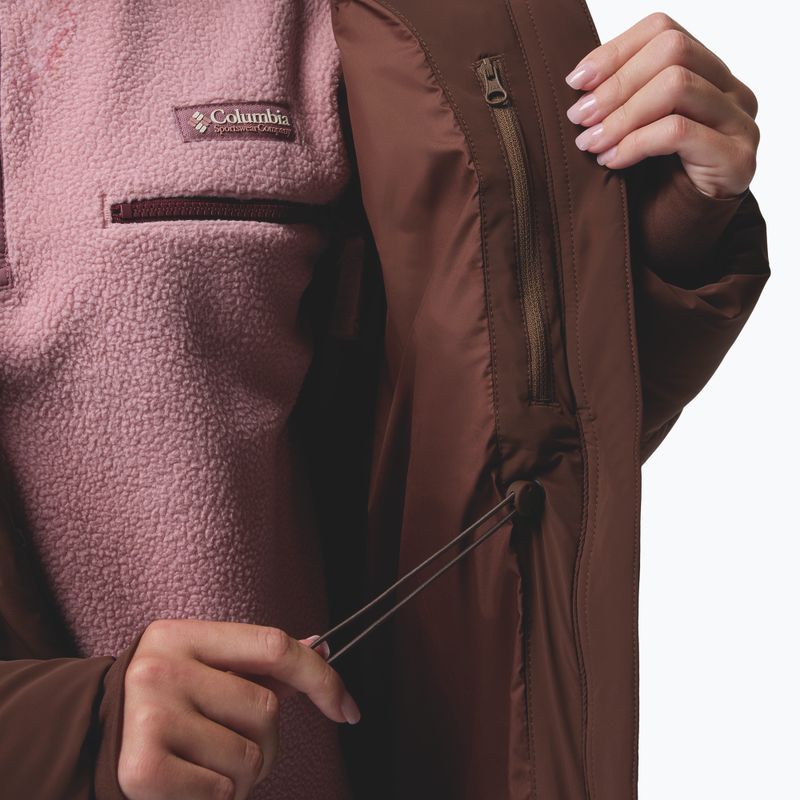 Damen Daunenmantel Columbia Amaze Puff Long Hooded tobacco 18