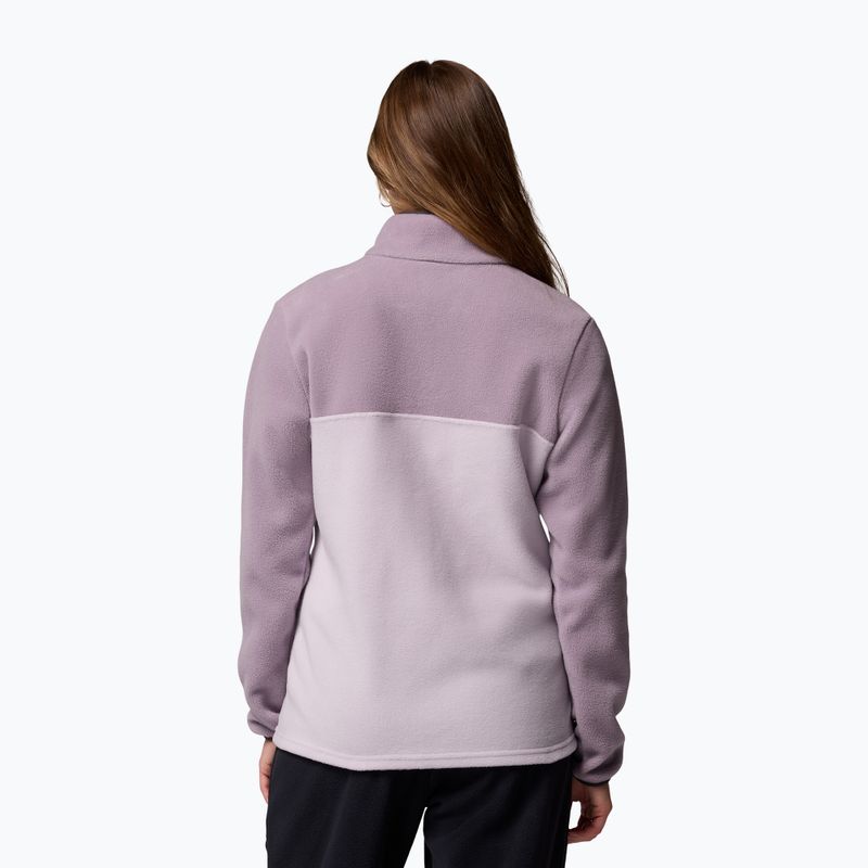 Damen-Fleece-Pullover Columbia Benton Springs 1/2 Snap lavender pearl/shale purple/shark 3
