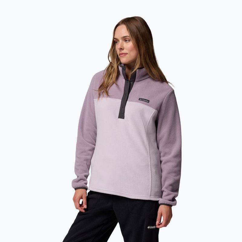 Damen-Fleece-Pullover Columbia Benton Springs 1/2 Snap lavender pearl/shale purple/shark 4