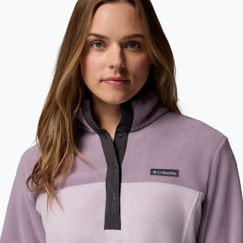 Damen-Fleece-Pullover Columbia Benton Springs 1/2 Snap lavender pearl/shale purple/shark 5