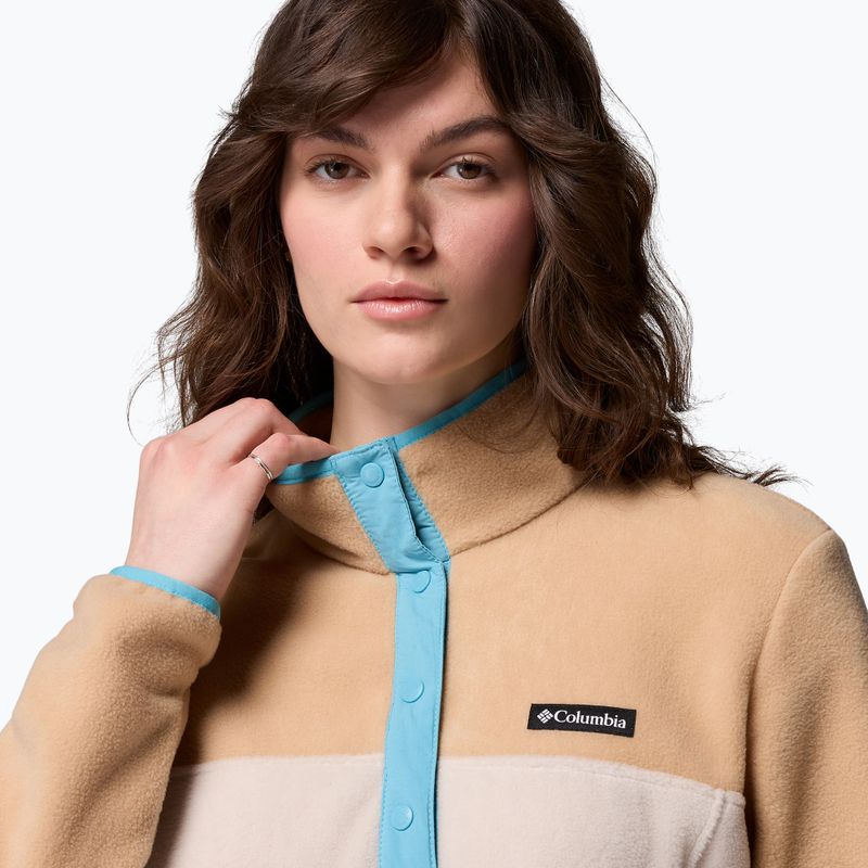 Damen-Sweatshirt Columbia Benton Springs 1/2 Snap dark stone/canoe/vintage blue 5