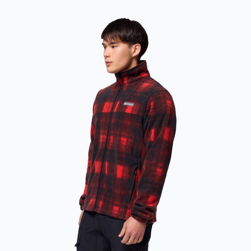 Herren-Fleecejacke Columbia Steens Mountain Printed sail red omblur 4