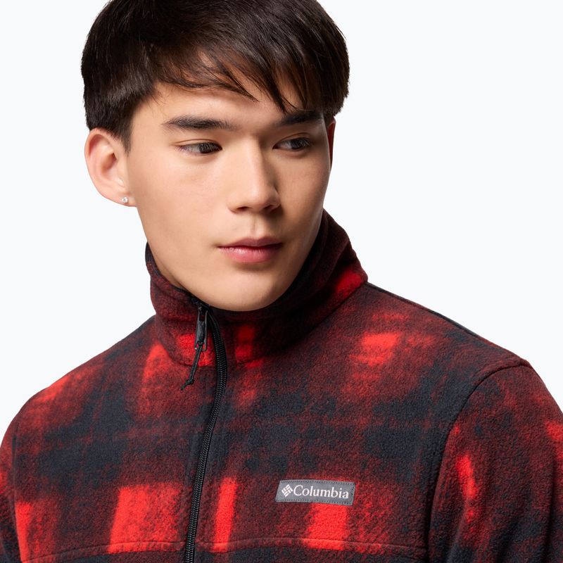 Herren-Fleecejacke Columbia Steens Mountain Printed sail red omblur 6