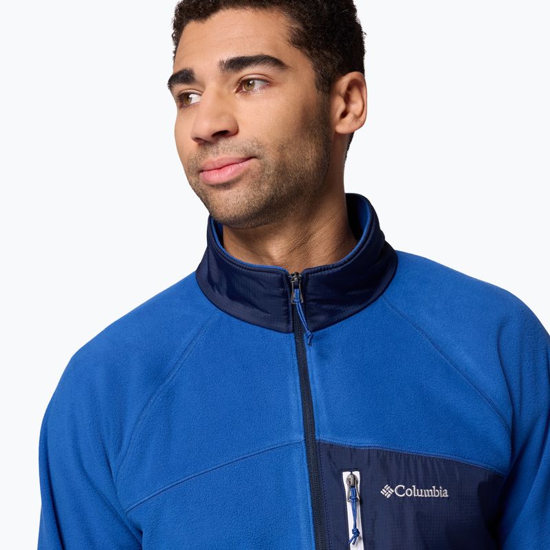 Herren Fleecejacke Columbia Fast Trek Overlay Full Zip mt blue/coll navy 6