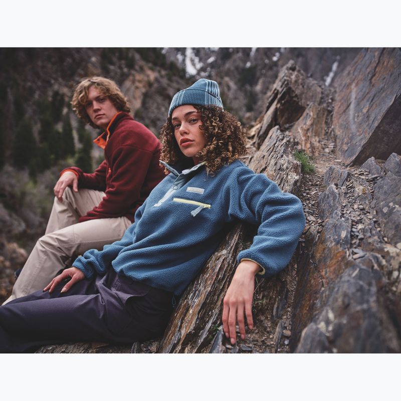 Damen-Fleecejacke Columbia Helvetia II Cropped Half Snap Fleece everblue/crushed blue/citron haze 10