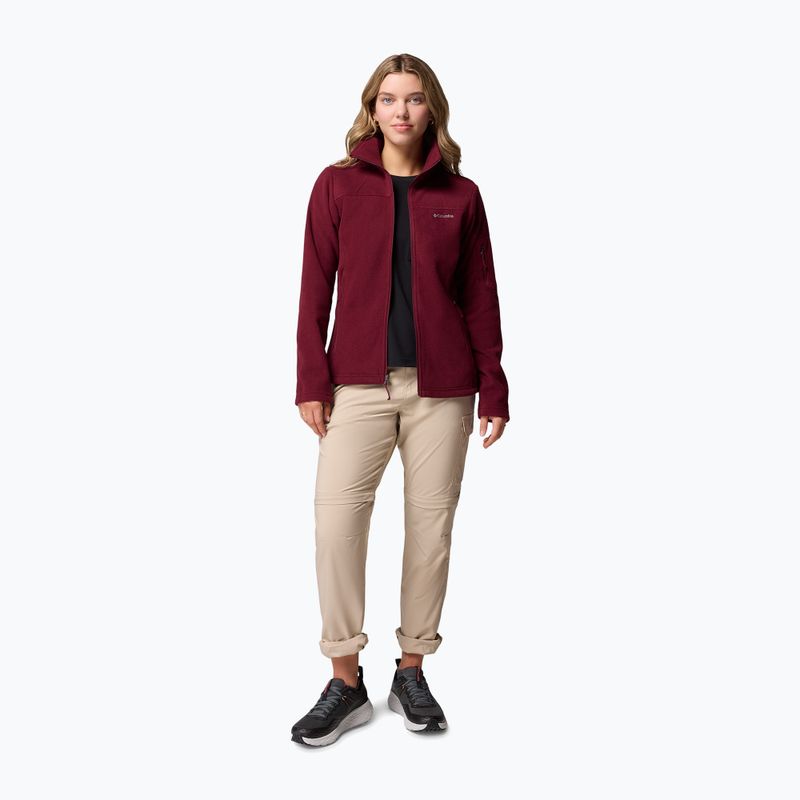 Damen-Fleecejacke Columbia Fast Trek II rich wine 2