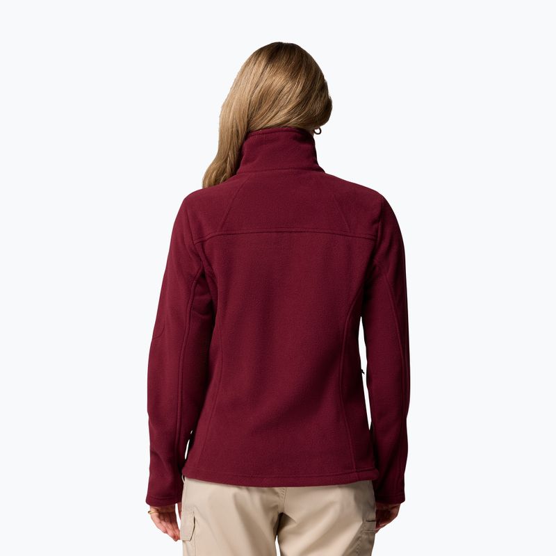 Damen-Fleecejacke Columbia Fast Trek II rich wine 3