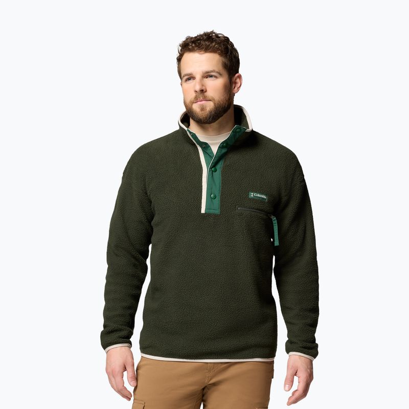 Herren-Fleecejacke Columbia Helvetia II Half Snap Fleece greenspace