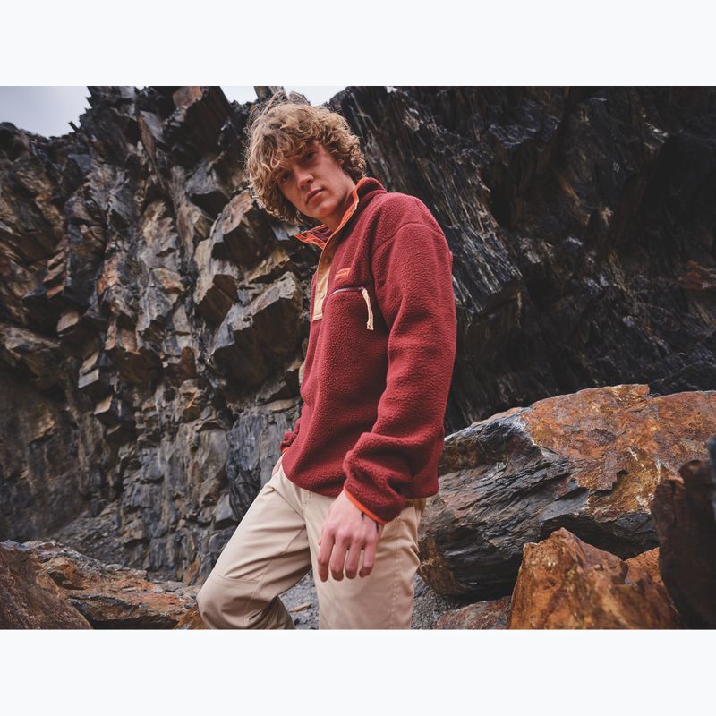 Herren-Fleecejacke Columbia Helvetia II Half Snap Fleece rich wine 7