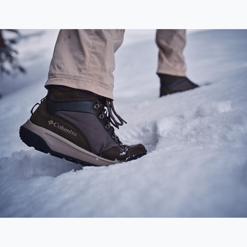 Herrenschuhe Columbia Burnsider Omni-Heat Infinity deep olive/tangy orange 9