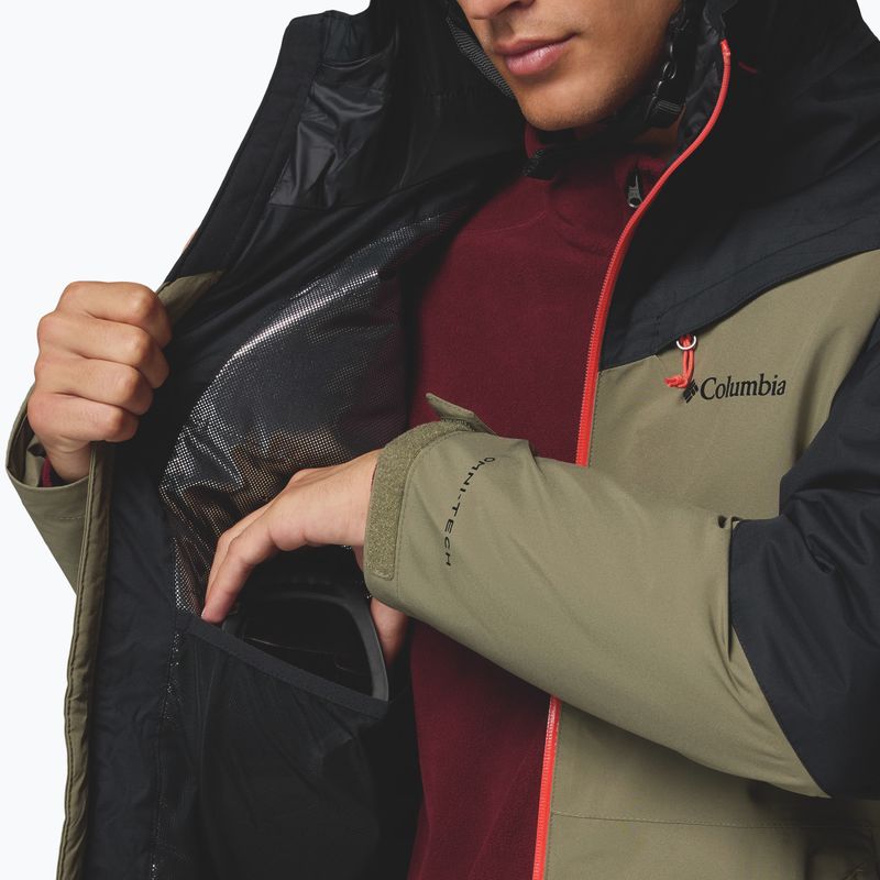 Herren-Skijacke Columbia Iceberg Point II stone green/black 10