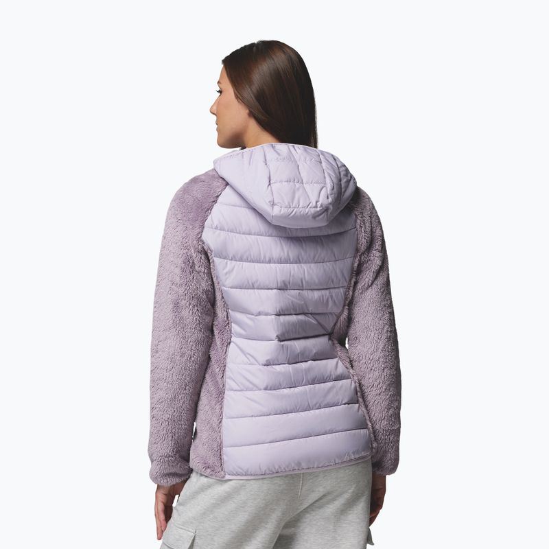 Gefütterte Damenjacke Columbia Powder Lite II Sherpa Hybrid shale purple/lavender pearl 3