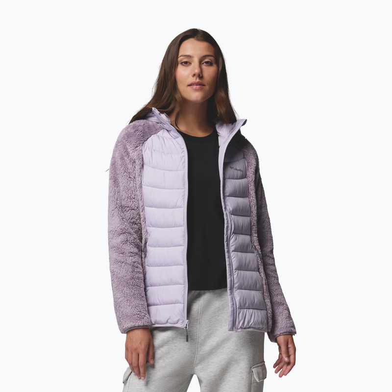 Gefütterte Damenjacke Columbia Powder Lite II Sherpa Hybrid shale purple/lavender pearl 5