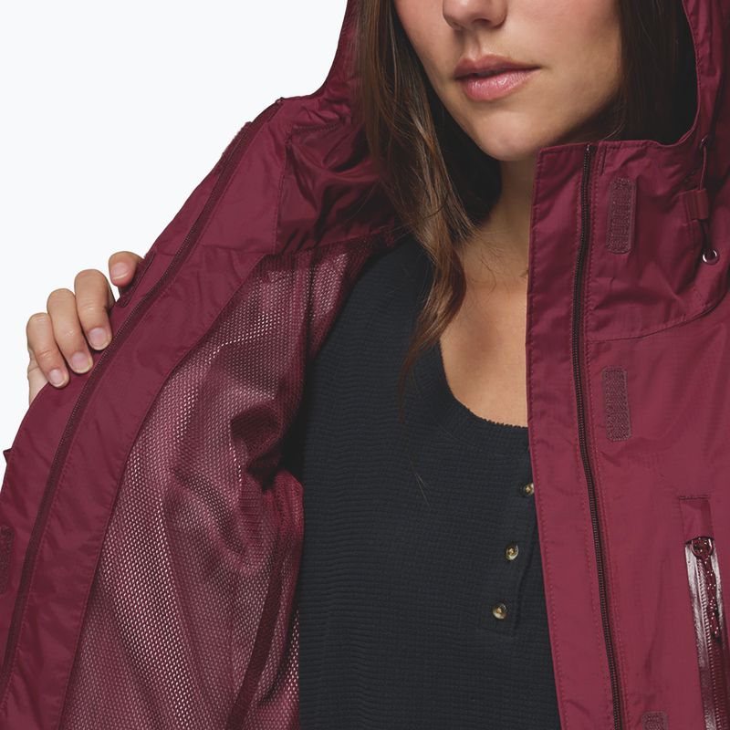 Regenjacke Damen Columbia Pouring Adventure III rich wine 9
