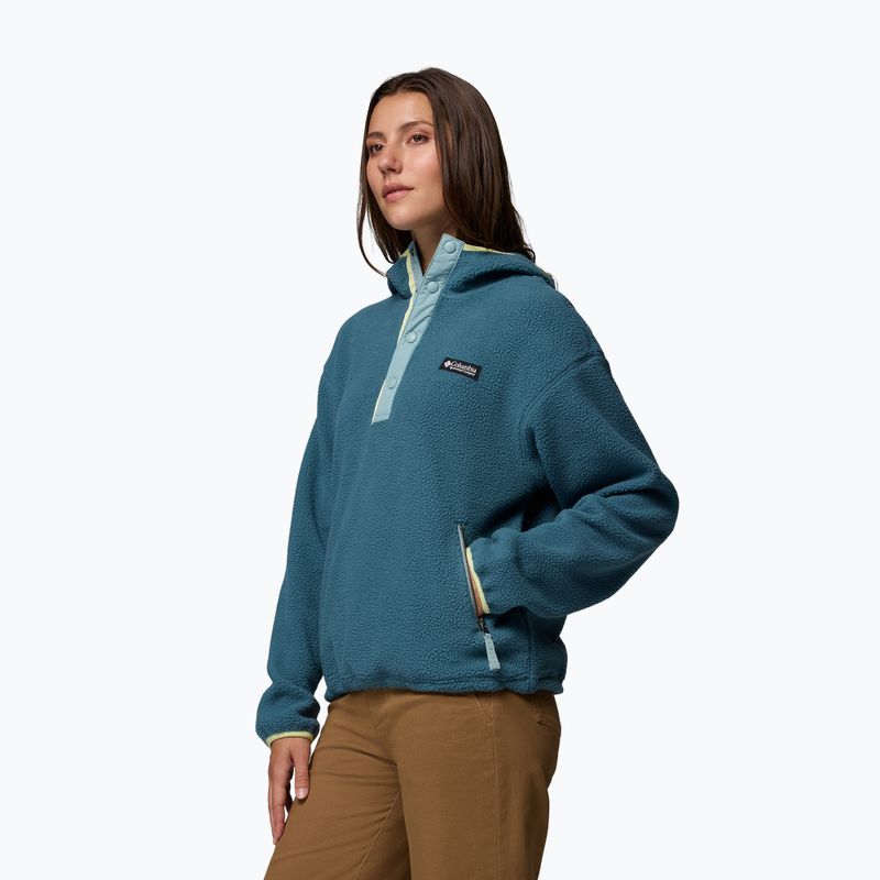 Damen-Fleecejacke Columbia Helvetia II Hoodie everblue 4