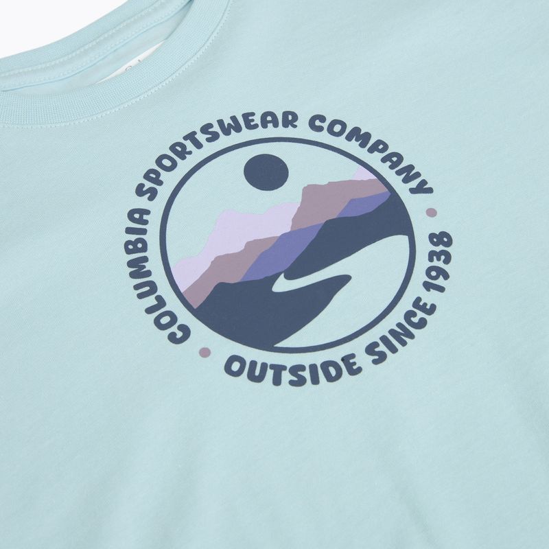 Kinder T-Shirt Columbia Mission Lake II SS Graphic marine light/bubbly scoped view 3