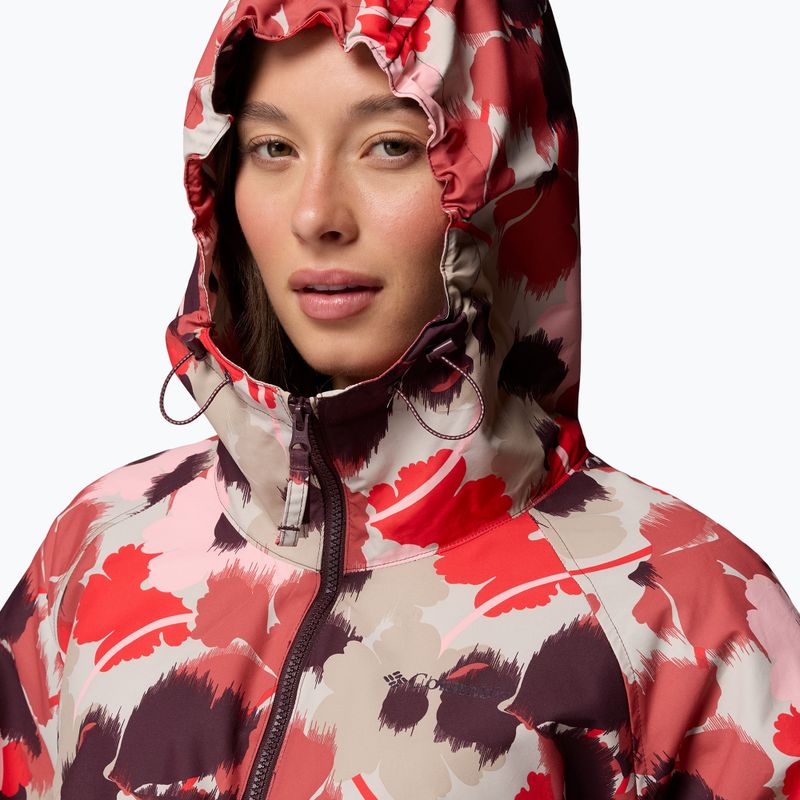 Damen-Windjacke Columbia Spire Valley Printed Windbreaker washed red ikatbloom print/moonvista 6