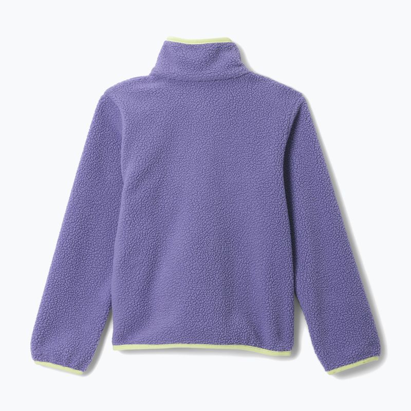 Kinder-Fleecejacke Columbia Halvetia II Half Snap Fleece stormwatch/lavender pearl 2