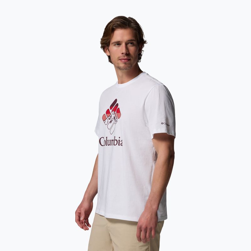 Herren T-Shirt Columbia CSC Seasonal Graphic white/heavenly stacked gem 4