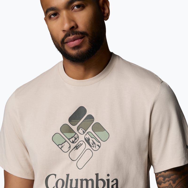 Herren T-Shirt Columbia CSC Seasonal Graphic dark stone/heavenly stacked gem 5