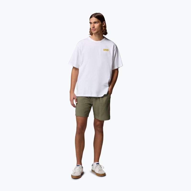 Herren T-Shirt Columbia CSC Heavyweight Iconic Tee white/repeated peaks 2