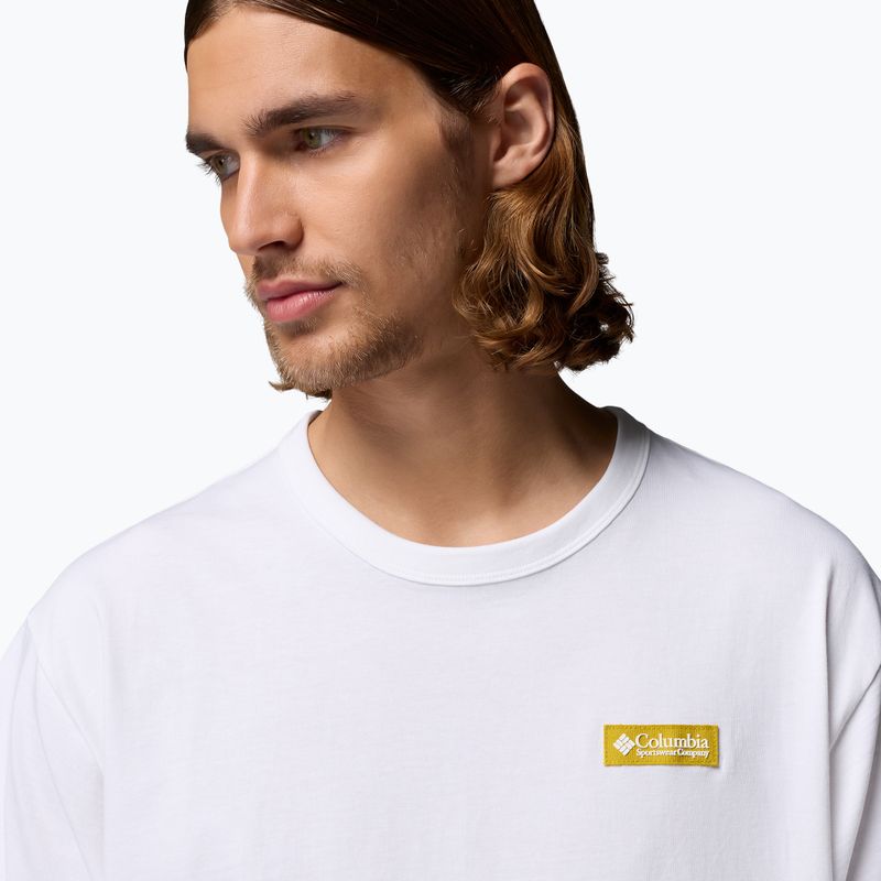 Herren T-Shirt Columbia CSC Heavyweight Iconic Tee white/repeated peaks 4