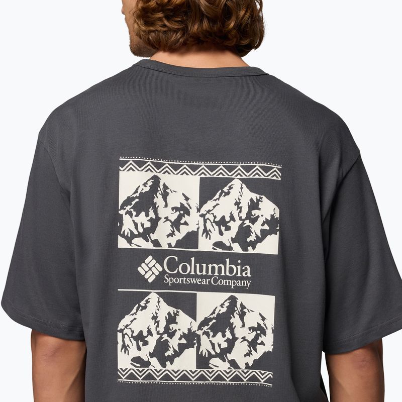 Herren T-Shirt Columbia CSC Heavyweight Iconic Tee shark/repeated peaks 6