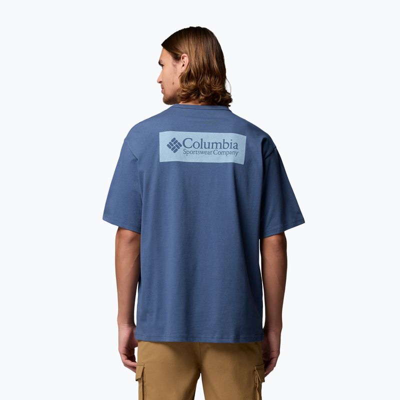 Herren T-Shirt Columbia CSC Heavyweight Iconic Tee dark mountain/csc box logo 3