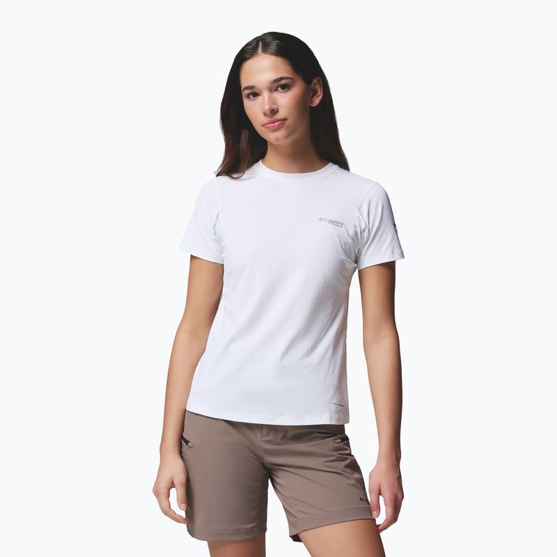 Damen T-Shirt Columbia Diamond Peak Pro white